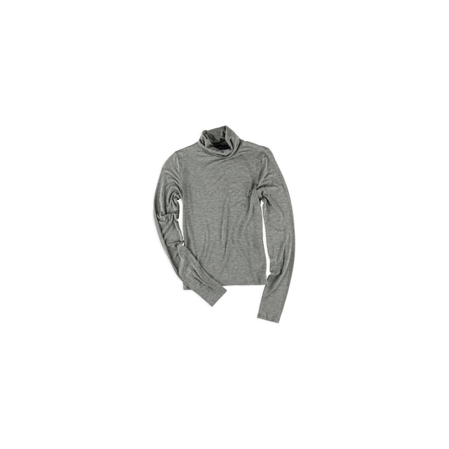 Aeropostale T-Shirt Basique Extensible pour Femmes, Gris, Juniors, Très Petit