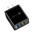 thumbnail image 1 of HEVIRGO Portable Home Travel EU/US Plug 4 USB Ports Phone Charger Wall Power Adapter, 1 of 10