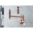 thumbnail image 2 of Kingston Brass KS310BPLAC Bel-Air Wall Mount Pot Filler Faucet, Antique Copper, 2 of 8