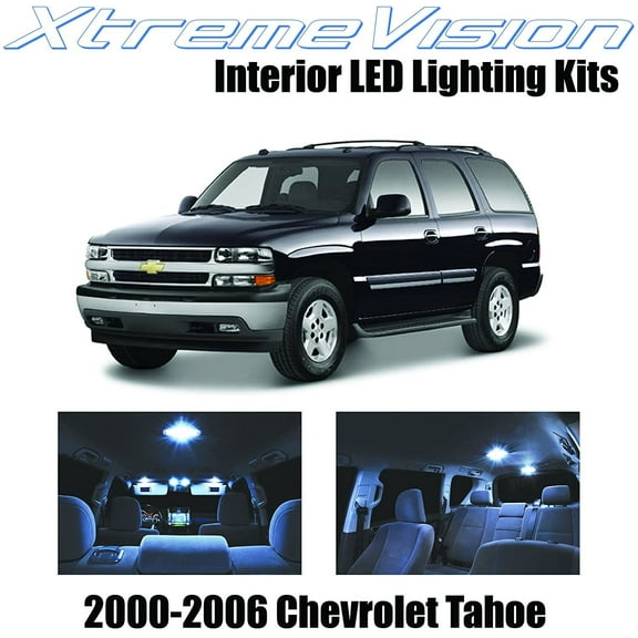 Xtremevision Interior LED for Chevy Tahoe 2000-2006 18 Pieces Cool White Interior LED Kit   Installation Tool