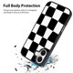 thumbnail image 2 of Funda de teléfono KANGHAR para iPhone 16, estética a cuadros, negra, 2 of 6