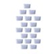 thumbnail image 1 of Filtro de agua de carbón activado Yuxing 18 piezas gris y blanco, 1 of 5