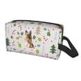 thumbnail image 2 of Goofa German Shepherd Dog Printed Toiletry Bag with Handle,Large Capacity Travel Makeup Cosmetic Bag for Women, Carry on Airport Airline Compliant Bag, 2 of 9
