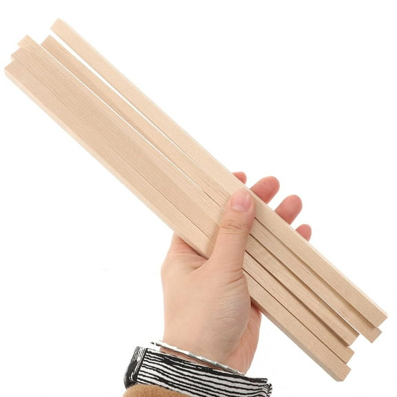LEORX 30Pcs Basswood Square Dowel Rods 1X1X11.8In for Craft Making and Toy Building