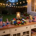 thumbnail image 6 of Independence Day Artificial Flower Wreath Front Door Decor,Patriotic Spring Summer Wall Hanging for Home Porch Decoration, 6 of 6