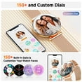thumbnail image 3 of 【AMOLED】Mingdaln 42mm Smart Watch for Women, fits for Android and Iphone Devices,with IP68 Waterproof/150+ Sport Modes，perfect gift，2 straps（Gold）, 3 of 7