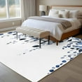 thumbnail image 4 of 5x7 Area Rugs for Living Room, Navy Blue Eucalyptus Leaves Non Slip Area Rugs for Kitchen Bedroom Entryway, Watercolor Summer Botanical Washable Carpet Runner Rug Floor Mats for Bedroom Home Decor, 4 of 9