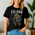 thumbnail image 2 of Howdy Retro Desert Dancing Skeleton Cowboy Boots Hat Western Shirt, Skeleton Pumpkin Tshirt, Turkey Santa Dancing,Halloween Tee, 2 of 5