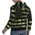 thumbnail image 6 of Kdxio American Flag Camo Print Mens Casual Hooded Collar Drawstring Hoodies Pullover Sweatshirts Casual Long Sleeve Shirts-Medium, 6 of 7