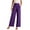 Purple, variant on JSheng Dress Pants for Women Business Casual Solid Color High Waisted Wide Leg Easy to Mix and Match Tailored Pants Hot Pink XL
