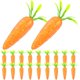 thumbnail image 1 of 20 modelos de zanahorias con purpurina XCF Decoraciones de zanahorias de Pascua modelo de zanahoria falsa, 1 of 2