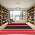 thumbnail image 2 of ODIKA 4'x6' Machine Washable Non-Slip Area Rug, Geometric Red High Traffic Rug, Red, 1097568, 2 of 7
