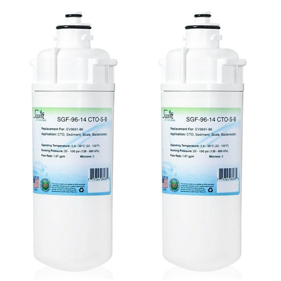 Swift Green Filters SGF-96-14 CTO-S-B Compatible Commercial Water Filter for EV9691-86, Made in USA (Pack of 2)