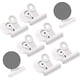 thumbnail image 1 of CHAO Paquete de 4 clips magnéticos, clips magnéticos fuertes para refrigeradores, pizarras blancas (blanco), 1 of 4