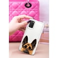 thumbnail image 3 of WIRESTER Transparent Soft Gel TPU Clear Case Slim Protective Cover for Samsung Galaxy A03S 4G LTE (Not 5G) 6.5" 2021, Animal Black Tan German Shepherd Dog, 3 of 3