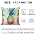 thumbnail image 6 of Jiayy  Watercolor Pineapple Throw Pillow Cover,  Spring Summer Holiday Home Cushion Case Decoration for Sofa Couch 2 pcs White, 6 of 6
