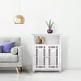 thumbnail image 3 of Teamson Home Windsor Wooden Floor Accent Cabinet with Glass Mosaic Doors, White, 3 of 8