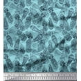 thumbnail image 1 of Soimoi Cotton Duck Fabric Jellyfish Ocean Print Fabric by The Yard 42 Inch Wide, 1 of 3