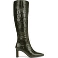 thumbnail image 2 of Sam Edelman Women's Sylvia 2 Deep Olive Croco Wide Calf Knee High Boot 8M, 2 of 5