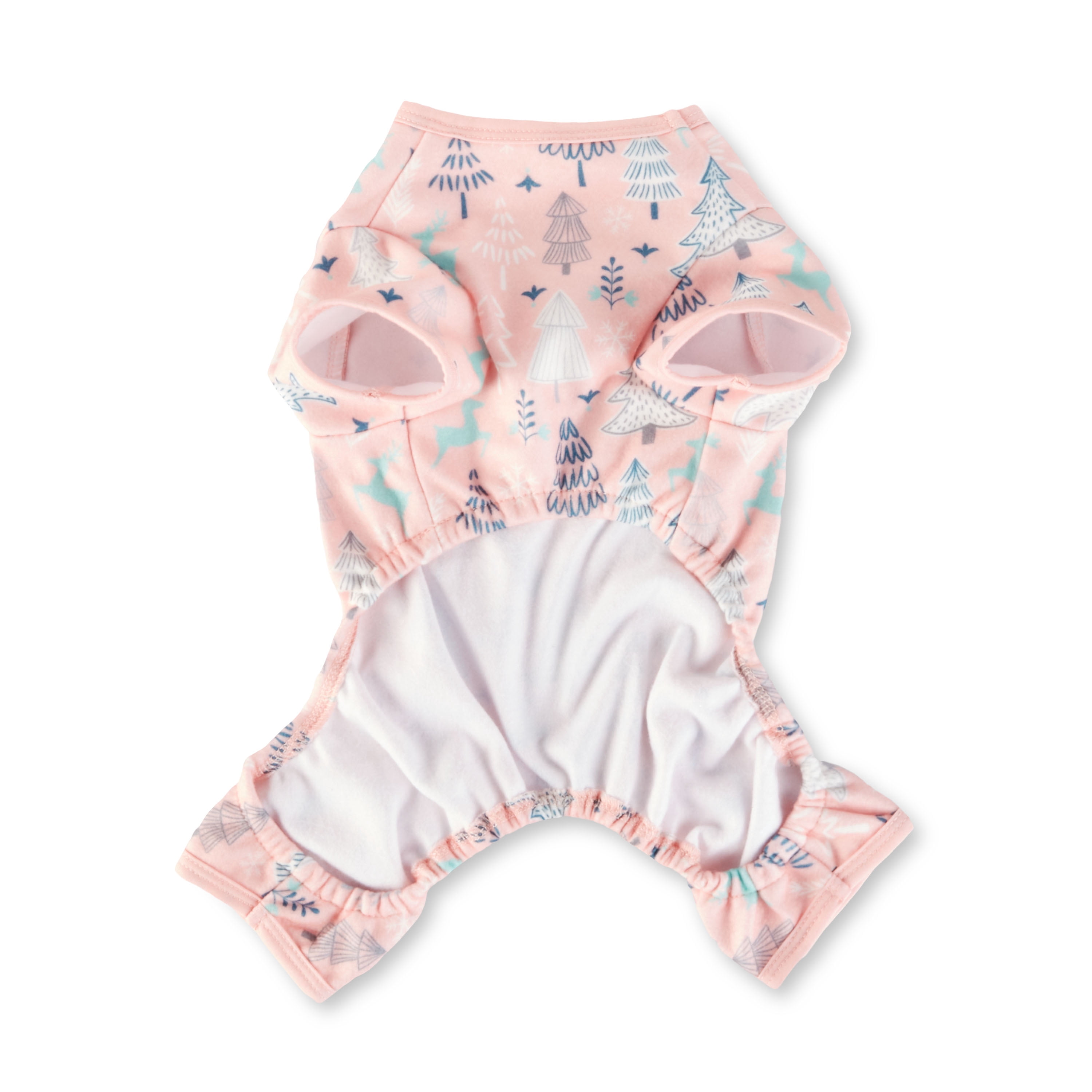 Vibrant Life, Dog and Cat Clothes, Novelty Print Pet Pajama, Pink, XS