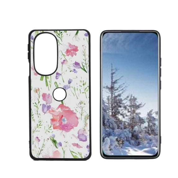 Flowers123 Phone Case, Degined for Motorola Edge Plus 2022 Case Men Women, Flexible Silicone Shockproof Case for Motorola Edge Plus 2022
