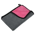 thumbnail image 1 of Microfibra Coche Secado Toalla 80x60cm Extra Grande Coche Gris Rosa 1uds, 1 of 1