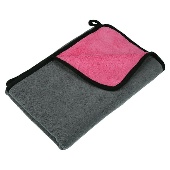 Microfibra Coche Secado Toalla 80x60cm Extra Grande Coche Gris Rosa 1uds