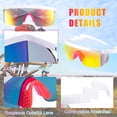 thumbnail image 3 of Gafas de Sol Frienda Neón Retro Semi Montura 3 Pares Zigzag, 3 of 6
