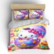 thumbnail image 5 of Juego de ropa de cama para bebé con dibujos animados de Hello Ki-tty, juego de piezas japonesas para niños, tamaño King, EE. UU., funda de cama para adultos, edredón para dormitorio, 5 of 8