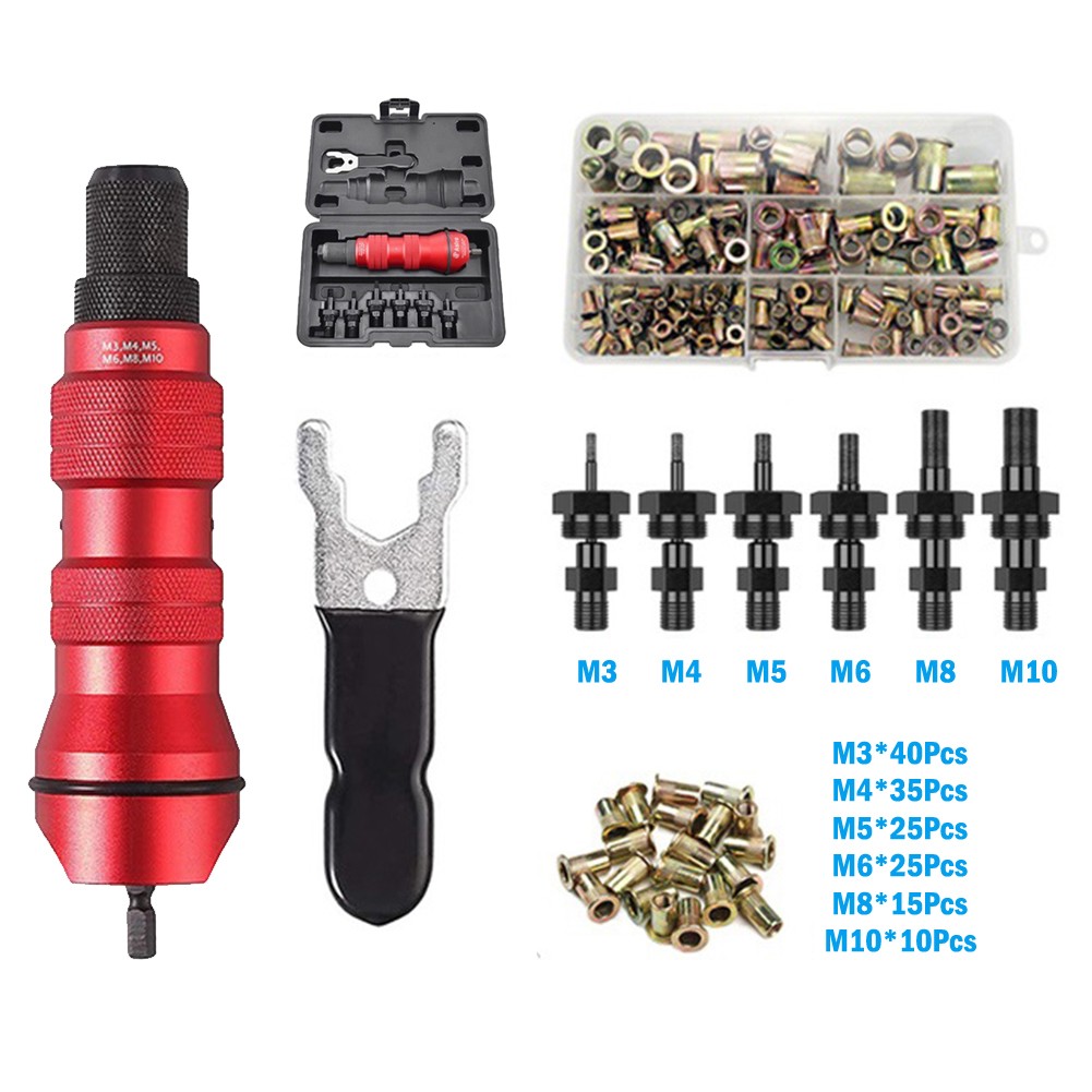 M3M10 Cordless Electric Rivet Nut tool Converter Insert Nut Tool Rivet