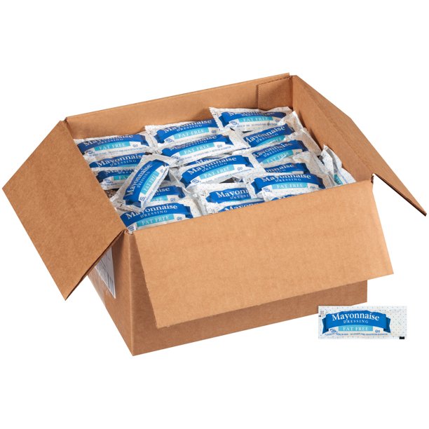 PPI Single Serve Fat Free Mayonnaise Dressing, 12 gr. Pouches (Pack of 200)