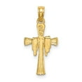 thumbnail image 3 of Auriga 10k Yellow Gold Cross w/ Drape Charm for Women L-22.3 mm, 3 of 6