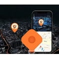 thumbnail image 2 of Étui en Silicone Carré Compatible avec AirTag 2021, Étui de Localisation de Téléphone avec Matériau de Protection de l'Environnement et Porte-Clés, Orange, 2 of 8
