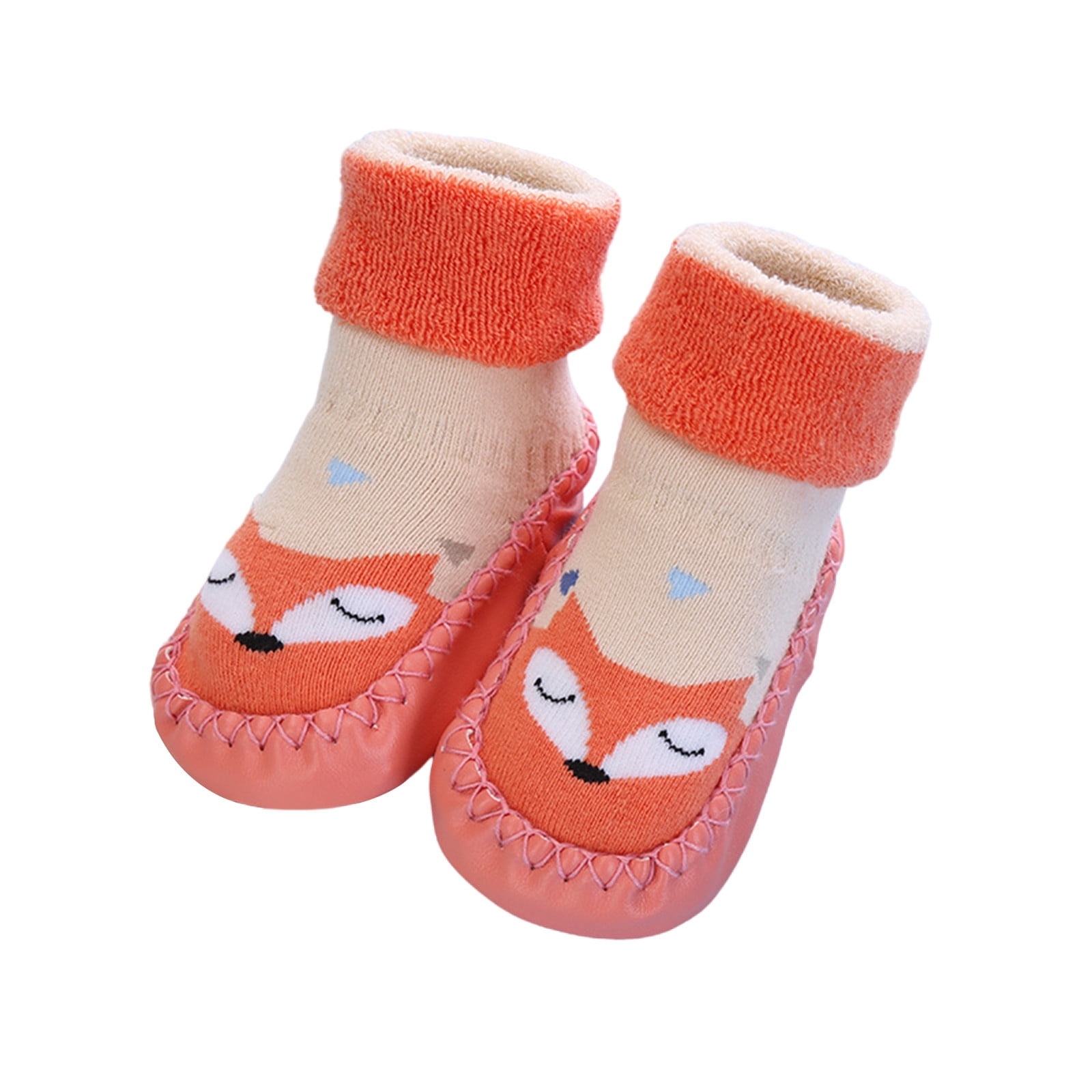 Newborn Infant Baby Boys Girls Cartoon Floor Socks Anti-Slip Baby Step Socks 