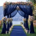 thumbnail image 5 of Wedding Arch Drapery Fabric 28 inches × 19 feet Sheer chiffon backdrop curtain For wedding ceremony decoration Decorative arch drapery suitable for birthday party ceiling backdrop, 5 of 7