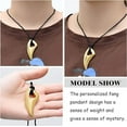 thumbnail image 4 of Wolf Tooth Cremation Jewelry Memorial Urn Necklace for Ashes - Wolf Tooth Stainless Steel Pendant for Men Pet Dog Cat Keepsake, 4 of 7
