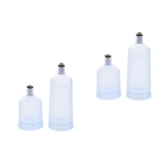 OUNONA 4 Pcs Professional Airbrush Paint Cups Portion Bottle Container Refillable Bottles for Airbrush Painting Airbrush Paint Storage Bottles