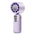 thumbnail image 3 of Fan Handheld Portable Handheld Turbo Fan Mini Handheld Fan Portable Fan for Travel Small Fan Handheld Fan Mini Digital Hanging Neck Handheld Turbine High Speed Folding Ice Fan Portable Fans, 3 of 9