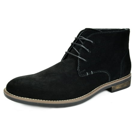 

Men s Flat Suede Leather Lace Up Oxfords Casual Chukka Desert Ankle Boots Shoes Urban-01 Black Size 15