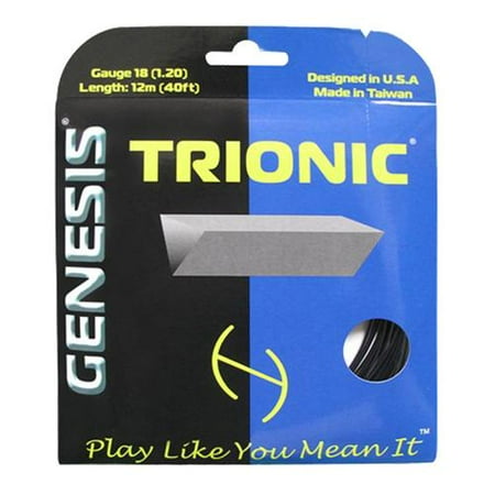 18g Strings - Trionic 18G 1.20 Tennis String Black