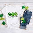 thumbnail image 2 of Toimothcn T-Shirts pour Filles Tout-Petits Décontracté Jour de la Saint-Patrick Trèfle à Quatre Feuilles Imprimé Manches Courtes Col Rond Coupe Décontractée Chemise Hauts 13-14 Ans, 2 of 5