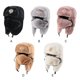 thumbnail image 5 of Qarigey Poliéster Gorro De Bombardero Térmico De Invierno Para Hombre Manténgase Acogedor Y A La Moda Auténtico Gorro Ruso Unisex Sombreros blanco, 5 of 6