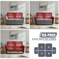 thumbnail image 6 of Yuyamidu Xmas Tree Loveseat Recliner Covers 2 Seater Stretch Recliner Loveseat Slipcover with Elastic Edge Washable Reclining Couch Covers Gift for Friends, 6 of 8