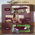 thumbnail image 4 of Porch Swing Cushion 47in, Waterproof Bench Cushion for Outdoor Furniture, 2-3 Seater Replacement Glider Cushion with Ties for Backyard and Garden（Wine Red 47"), 4 of 7
