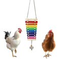 thumbnail image 3 of 2 Pcs Chicken Toys Suspensible Xylophone With 8 Metal Keys Swing Stand Perch Toy, 3 of 4
