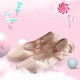 thumbnail image 3 of Satin Ballet Practice Shoes Sole Ballet Slipper Gymnastics Dance Shoes for Adults Women (Size 33), 3 of 5