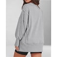 thumbnail image 7 of Womens Oversized Crewneck Long Sleeve Shirts Pullover Sweatshirts, 7 of 7