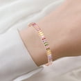 thumbnail image 4 of OPOLSKI Bracelet Multicolor Cubic Zirconia Ladies Adjustable Beads Bangle A, 4 of 7