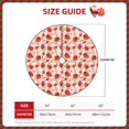 thumbnail image 2 of Xecao Ladybugs With Heart Spots Pattern Christmas Tree Skirt Round Xmas Tree Mat Base Cover for Holiday Home Decorations-30", 2 of 6