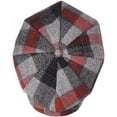 thumbnail image 3 of CoCopeaunts Newsboy Cap Men Women Vintage Tweed Octagonal Cap Woolen Male Plaid Patchwork British Style Flat Cap Beret Hat, 3 of 8